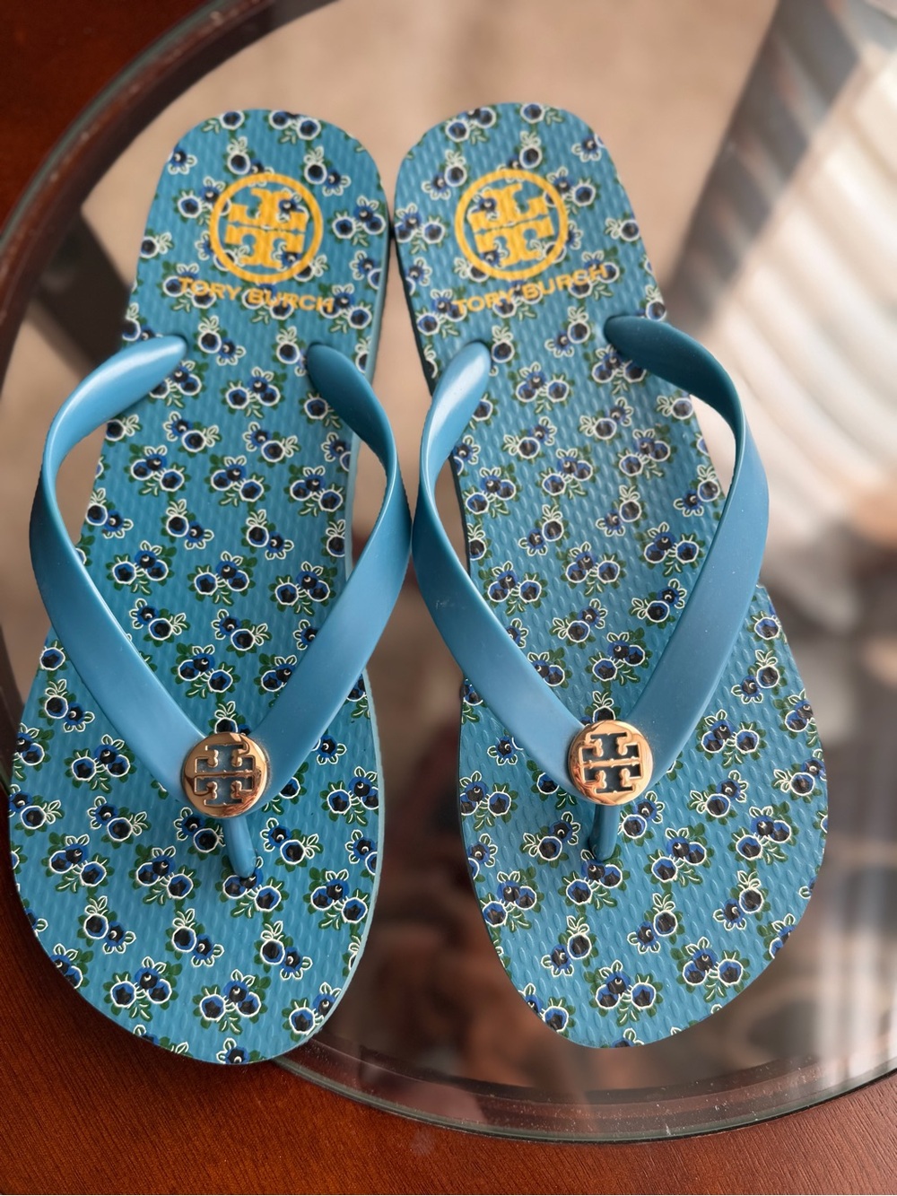 Tory Burch Blue Flip-Flops